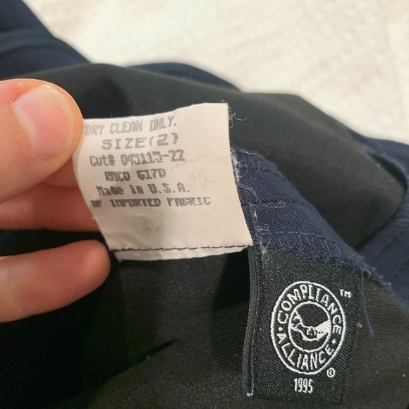 1990's Vintage Laundry by Shelli Segal Navy Dress - Picture 4 of 4